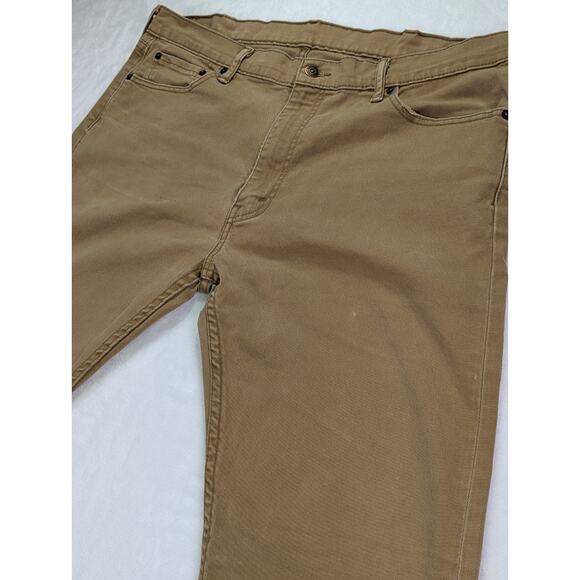 Levis 514 Straight Fit Brown/Tan 39W 32L Jeans (Inner Tags Removed) - Picture 4 of 8